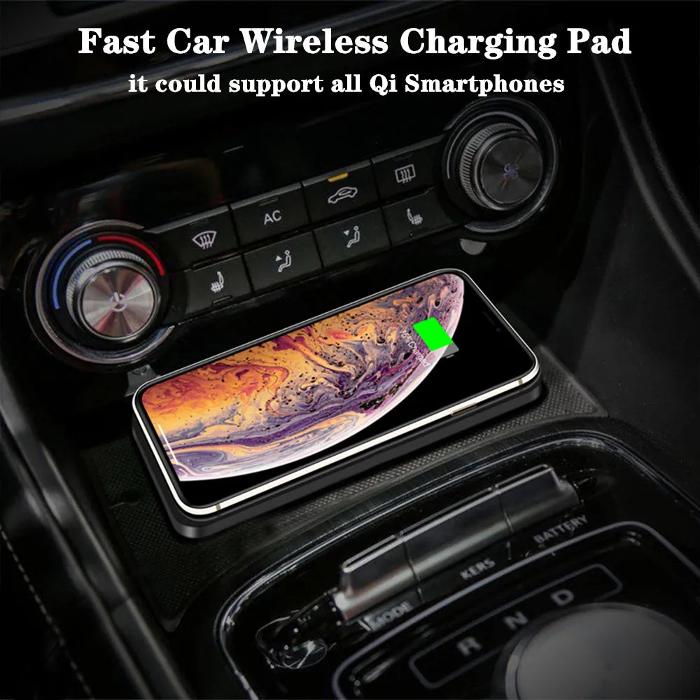 Car Wireless fast Charger for phone  Silicone Pad Stand.
