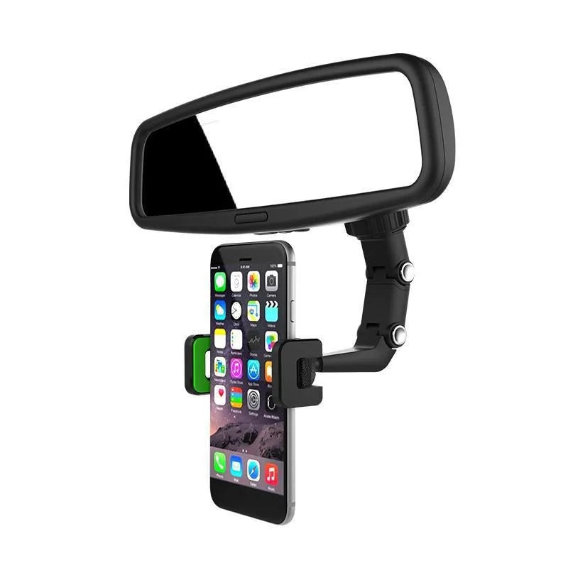 360° Car Rearview Mirror Phone Holder for 4.0-6.1 Inch Phone Gps Navigation Bracket Phone Holder Stand Adjustable Support