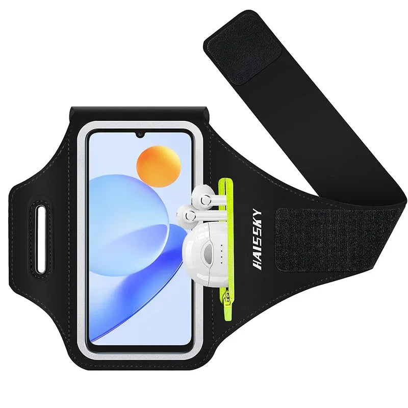 Zipper Pocket Running Sports Armband For Phone Outdoor Touch Screen Belt Arm Bags.
