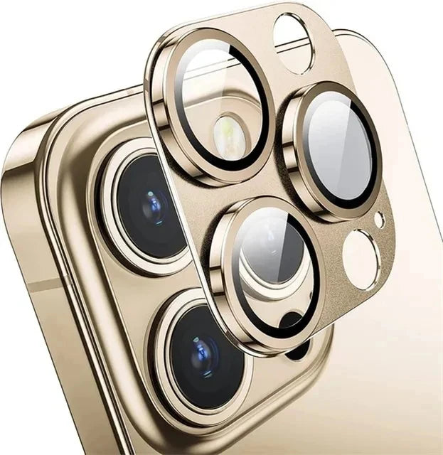 Metal Camera Lens Protector Glass For iPhone .
