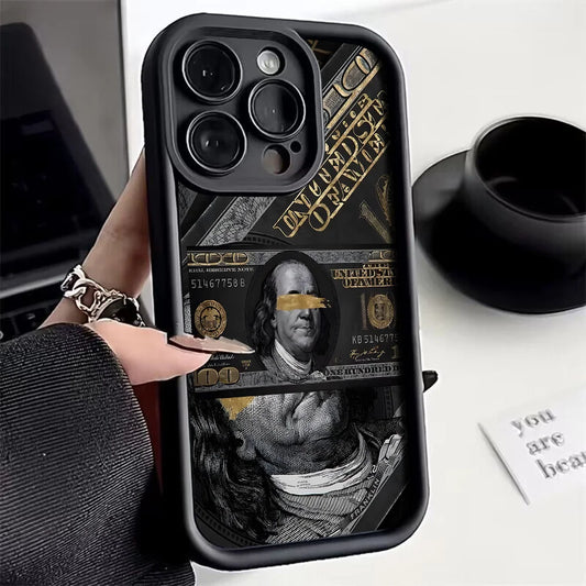USD Dollar Design Phone Case For IPhone Black&white Cover.