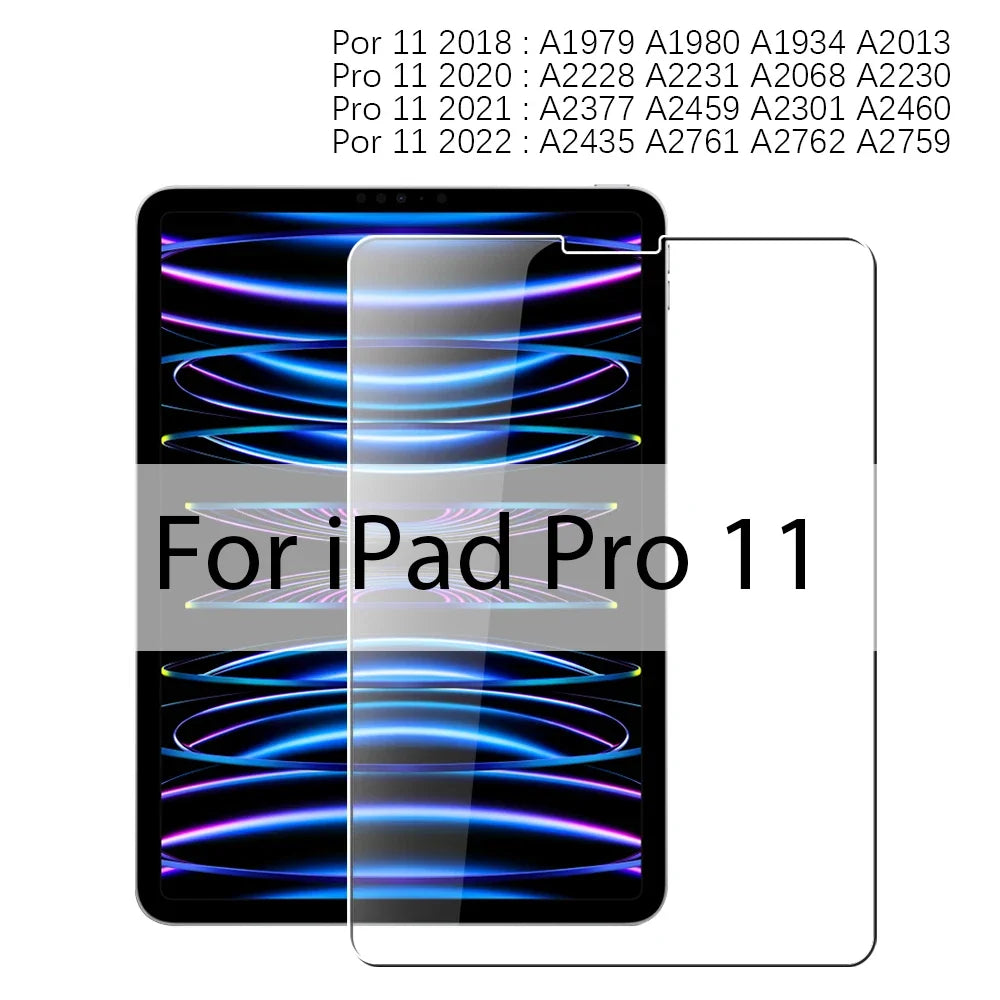 3PCS Tempered Glass screen protector For Ipad .